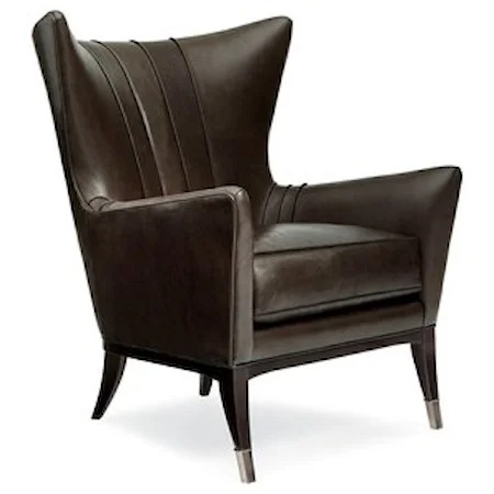 So Welt Done Leather Wing Chair
